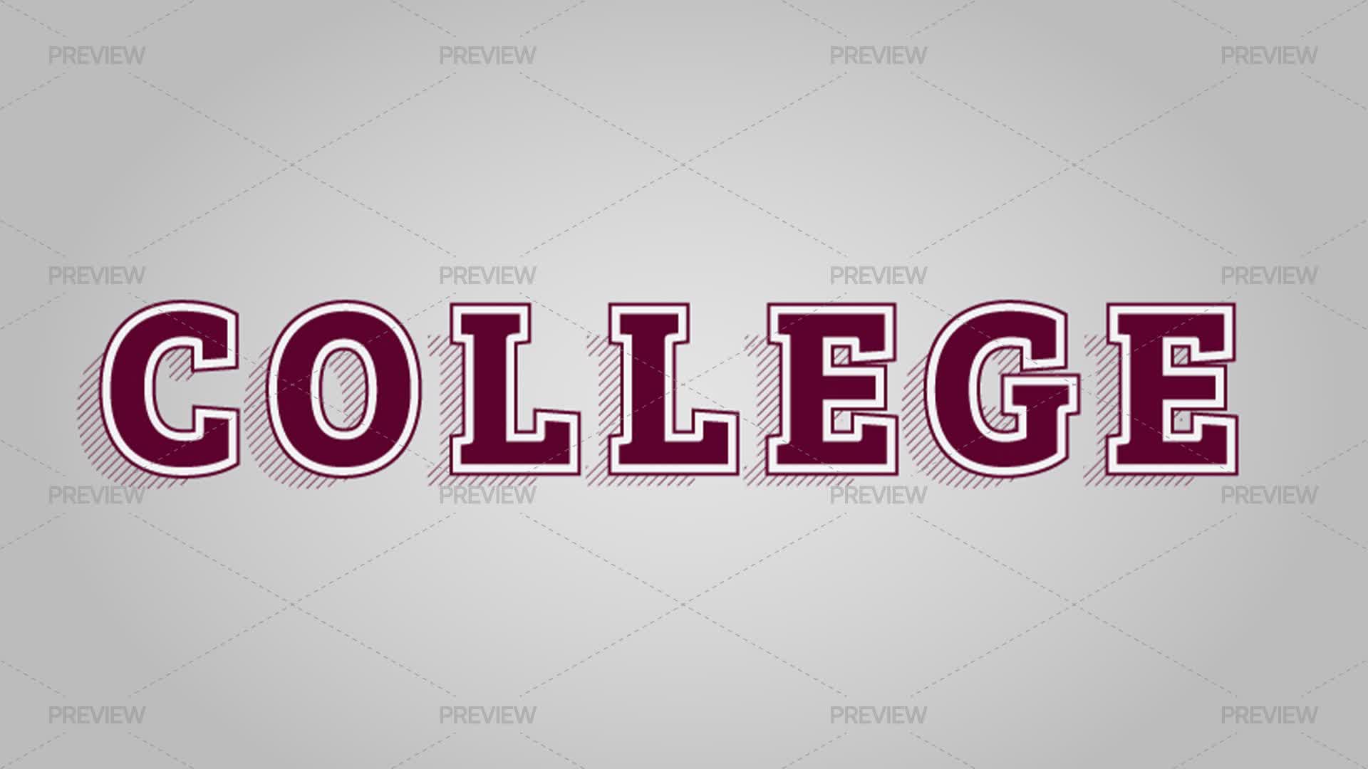 Coelage Text College Style Text Effect by Wavebreak Media - Graphics | Motion Array