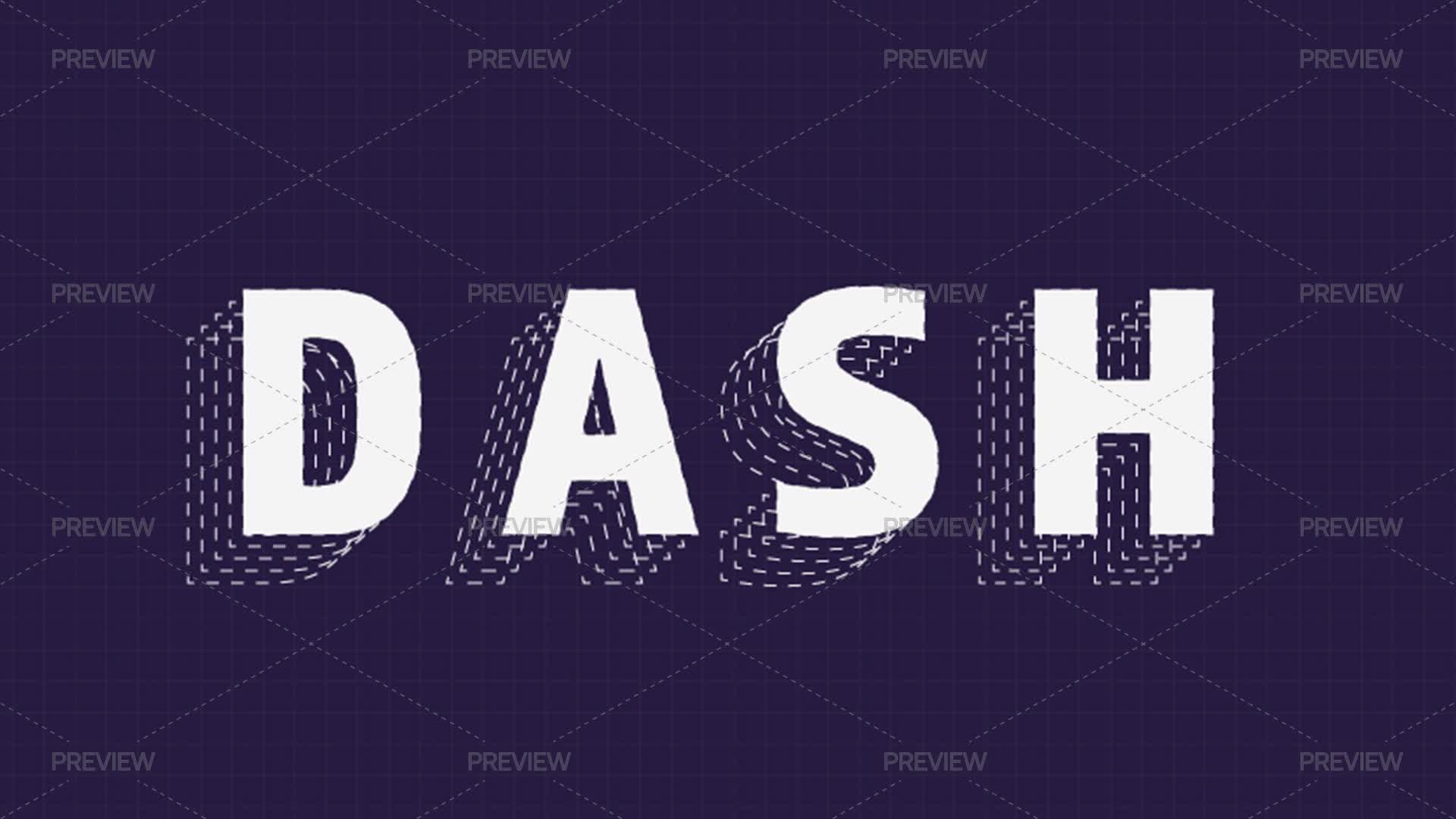 Dashed Line Text Effect by Wavebreak Media - Graphics | Motion Array