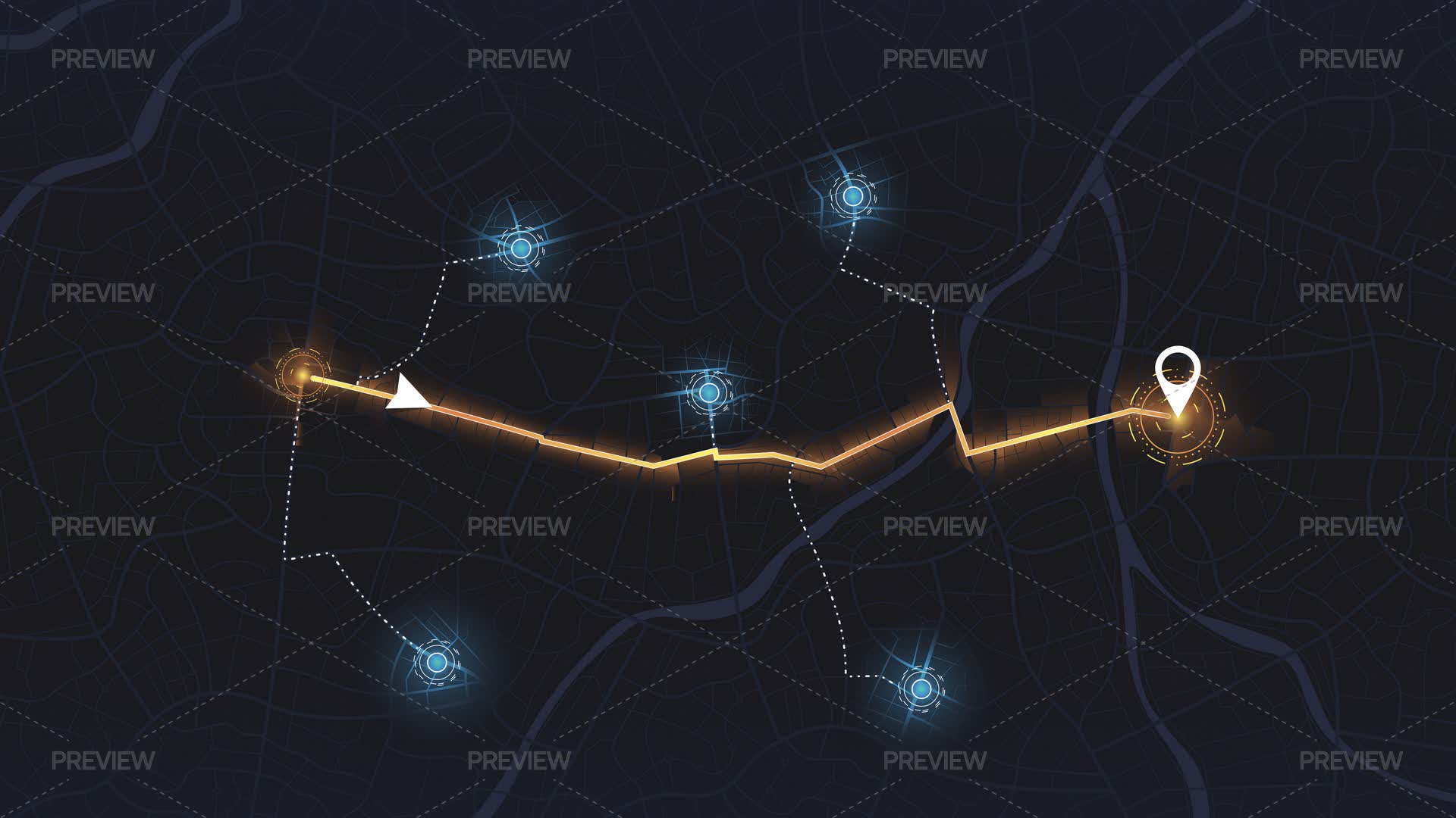 Navigate Routes GPS Navigation Routes by Aqi49 - Graphics | Motion Array