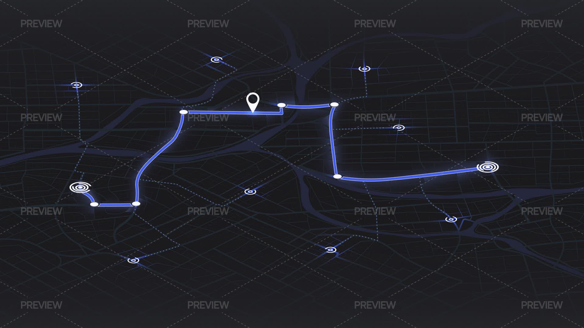 Route Web Graphics GPS Navigation Routes by Aqi49 - Graphics | Motion Array