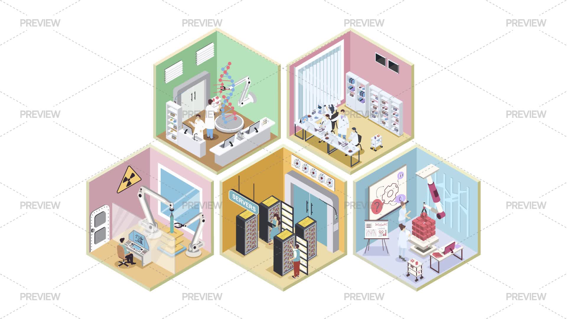 Laboratory Rooms by alexdndz - Graphics | Motion Array