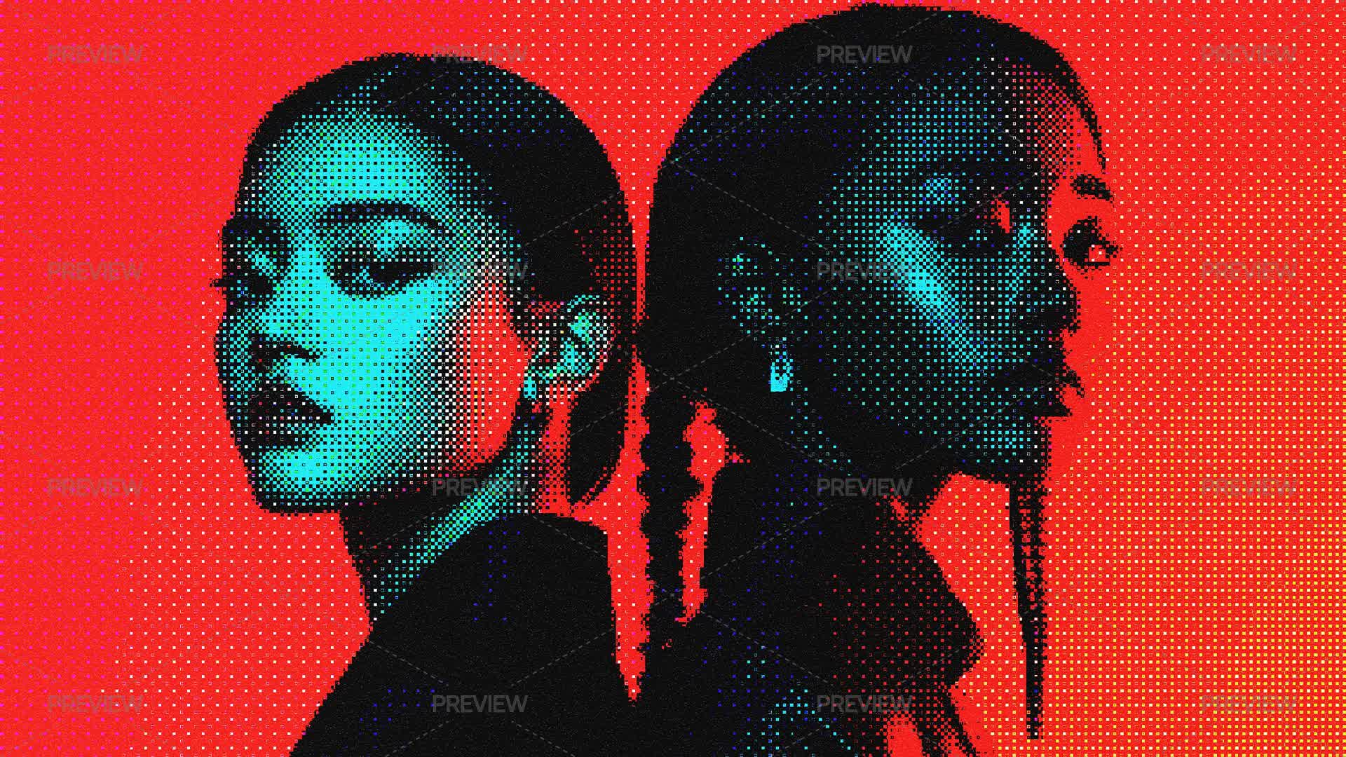 Halftone Bitmap Photo Effect by Ibragimov - Graphics | Motion Array