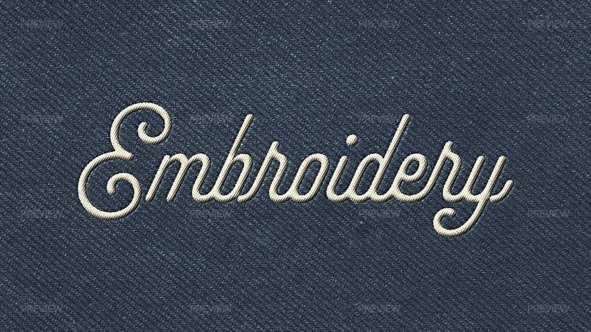 Stitching Embroidery Effect - Graphics | Motion Array