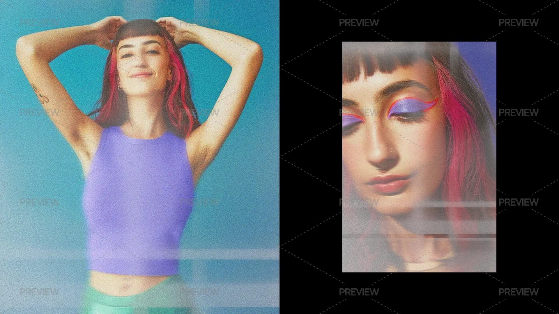 Vertical Vintage Magazine Scanner Effect - Graphics | Motion Array