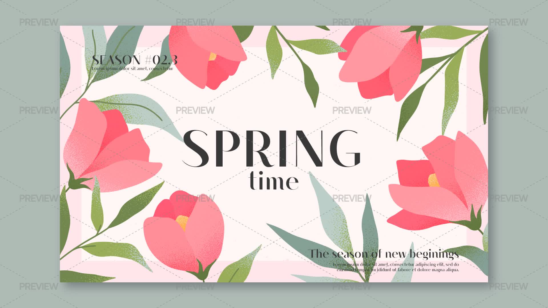 Spring Banner Template - Graphics | Motion Array
