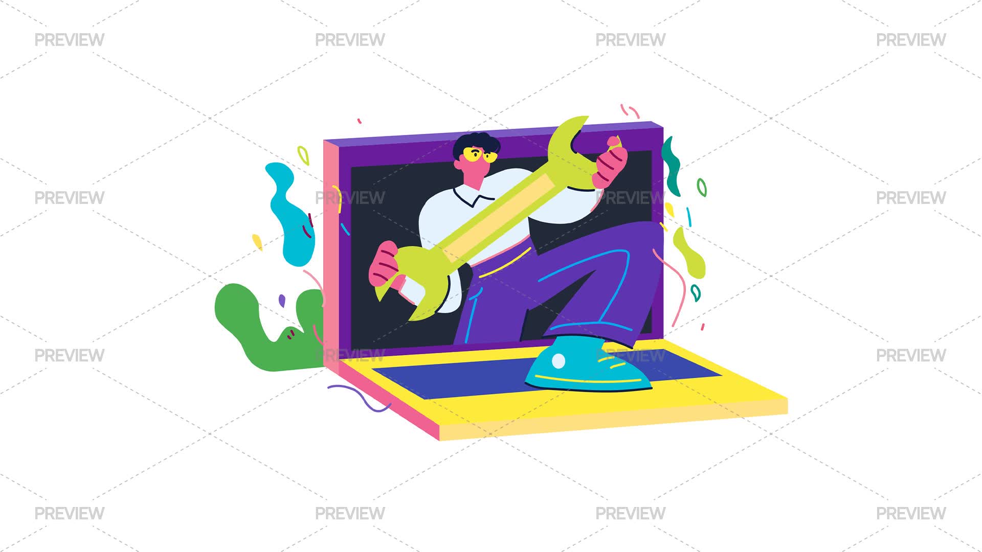 Technical Work In Progress by IconsX - Graphics | Motion Array