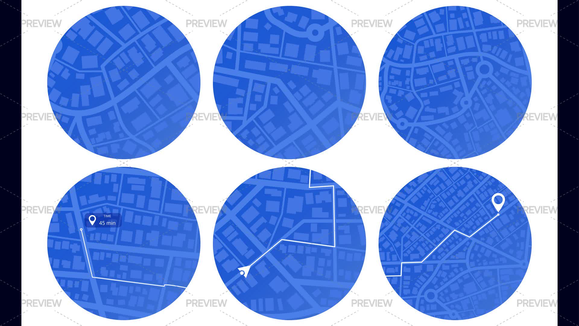 Circular Graphics. Map Circular Navigation Maps by Aqi49 - Graphics | Motion Array