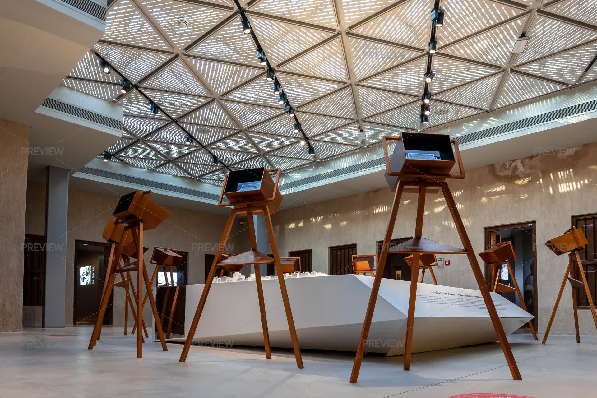 Inside View Of The Museum With Modern Interactive Displays In Dubai ...