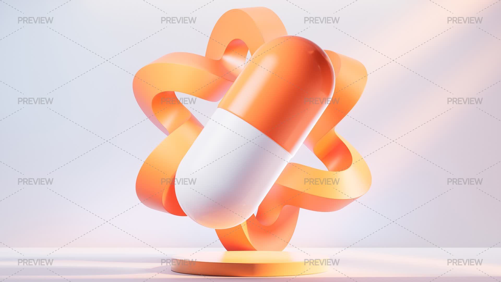 Capsule Frame Medical Capsule With Orange Curved Frame by VinkFan - Graphics | Motion ...