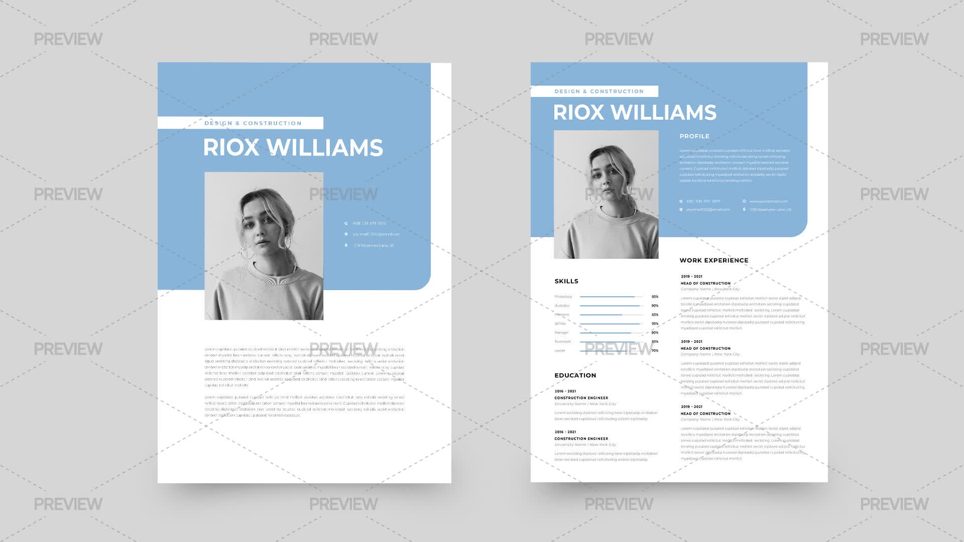 CV Resume Template - Graphics | Motion Array