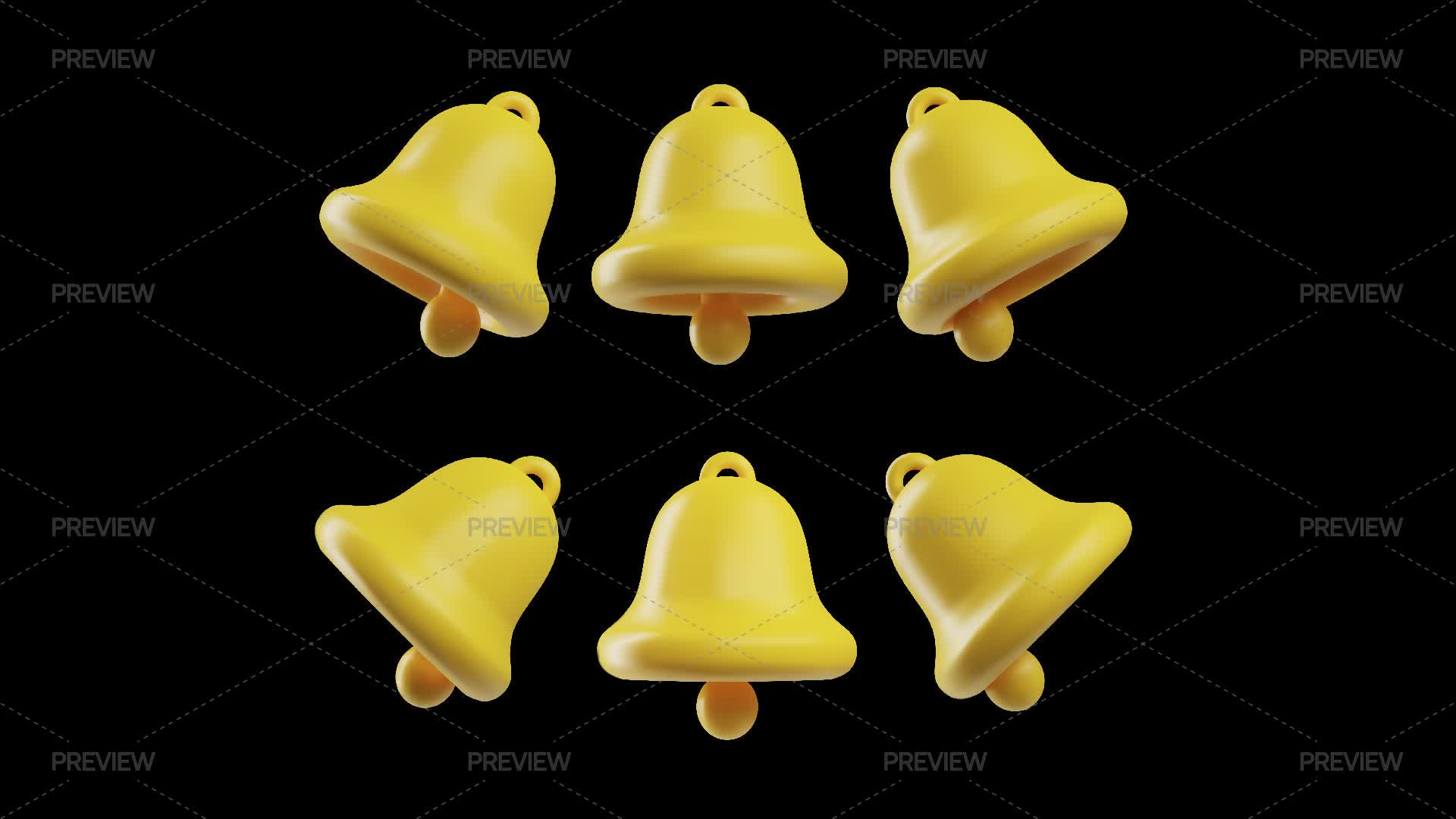 Yellow Ringing Bells Yellow Ringing Bells by sabelskaya - Graphics | Motion Array