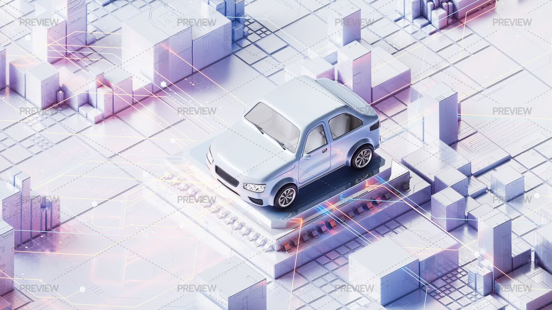Auto Mobile Array 3D Style Automobile Car - Graphics | Motion Array