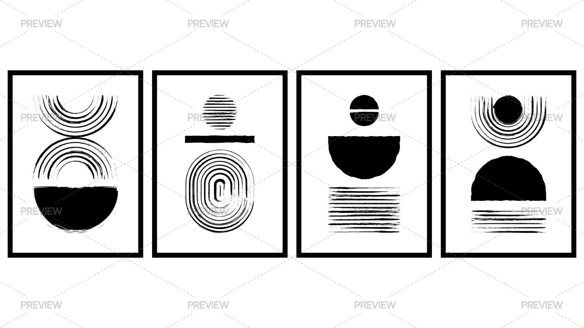Geometric Ink Illustrations - Graphics | Motion Array