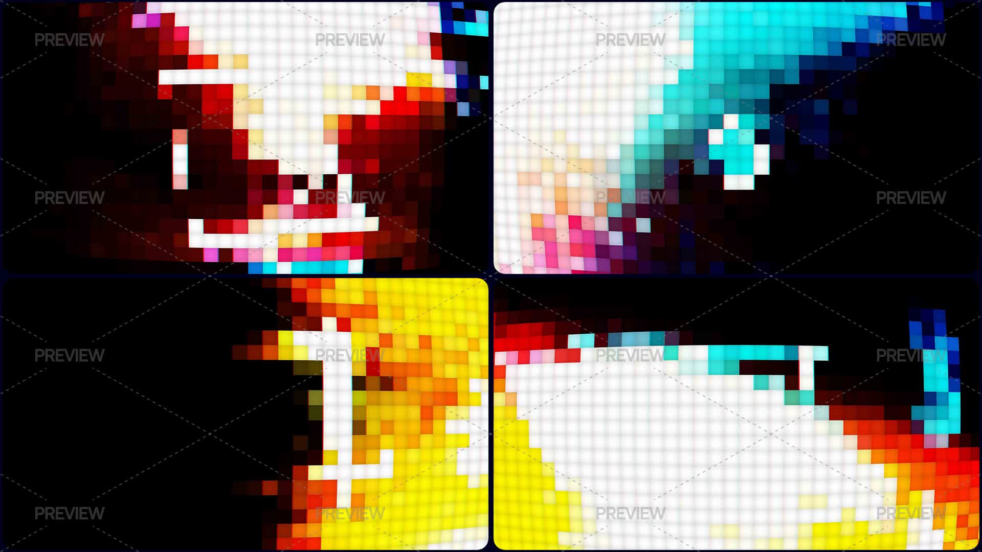 Digital 8-Bit Retro Overlay by Think Make Push - Graphics | Motion Array