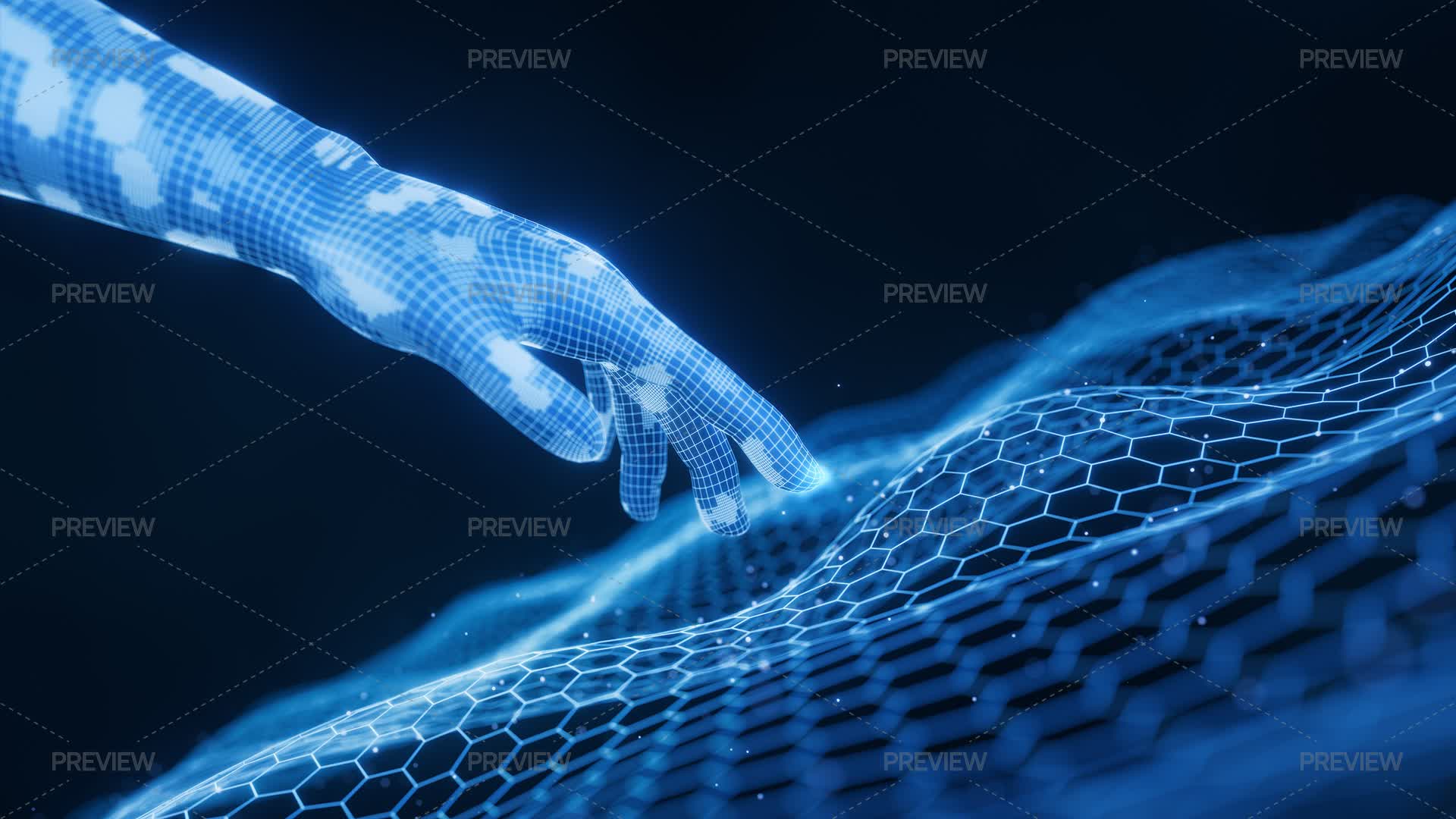 Virtual Hand Vector Virtual Hand Illustration by VinkFan - Graphics | Motion Array