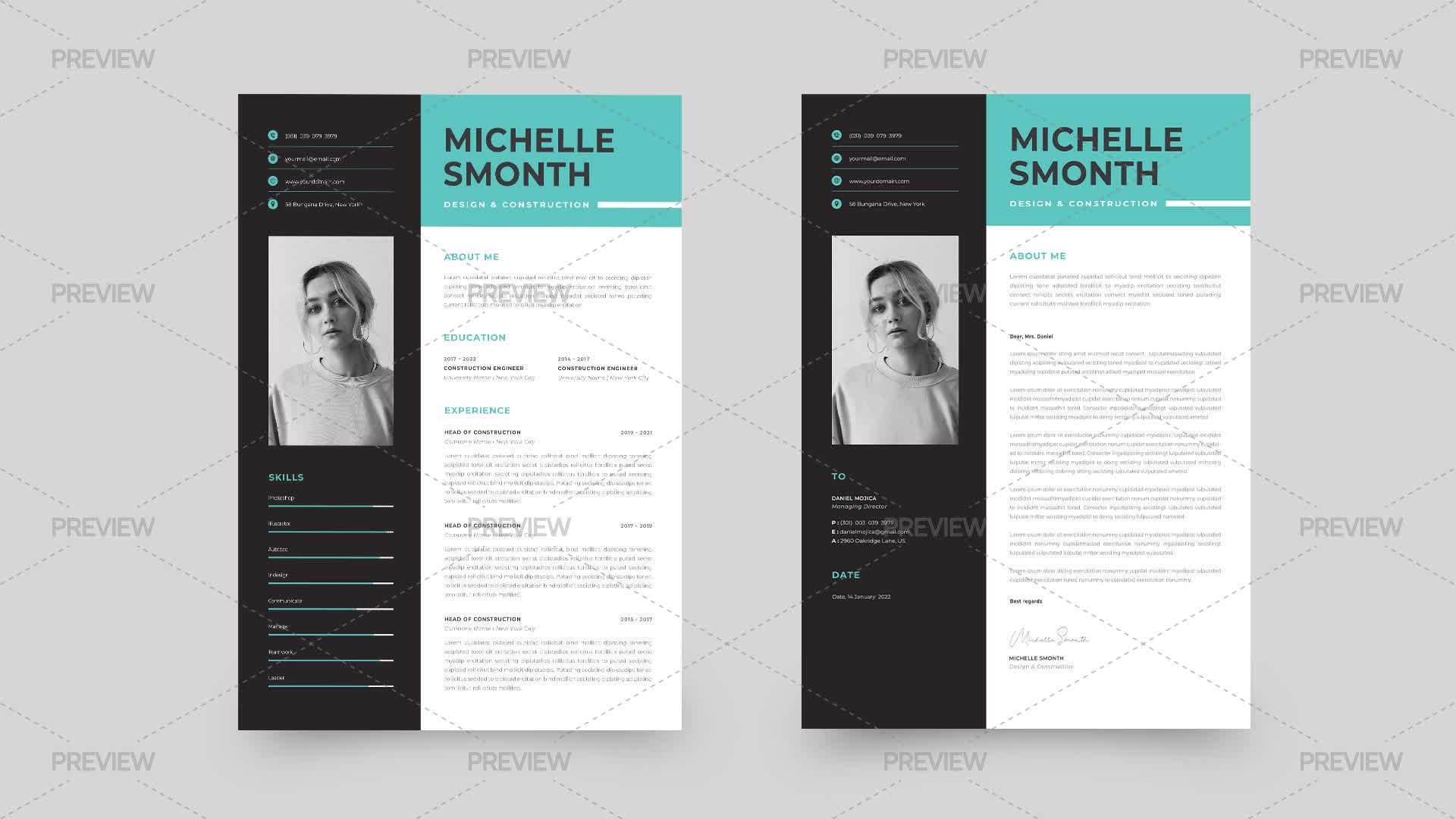 CV Resume Template - Graphics | Motion Array