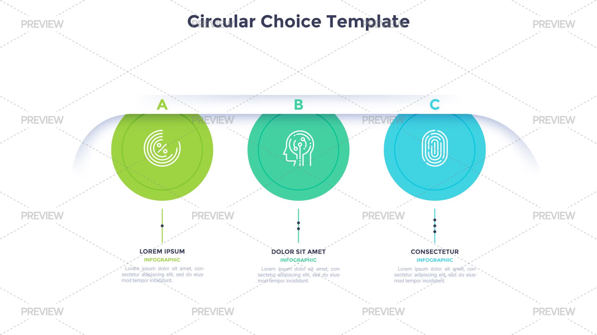 Choice Motion Graphics Circular Choice Infographic Template - Graphics | Motion Array