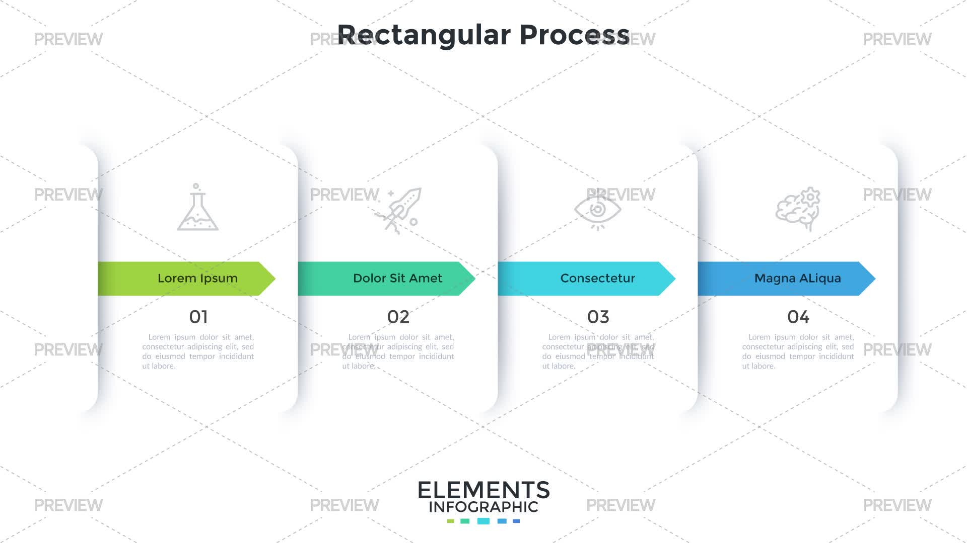 Sharp Process Graphics Process Infographic Template by Andrew_Kras - Graphics | Motion Array