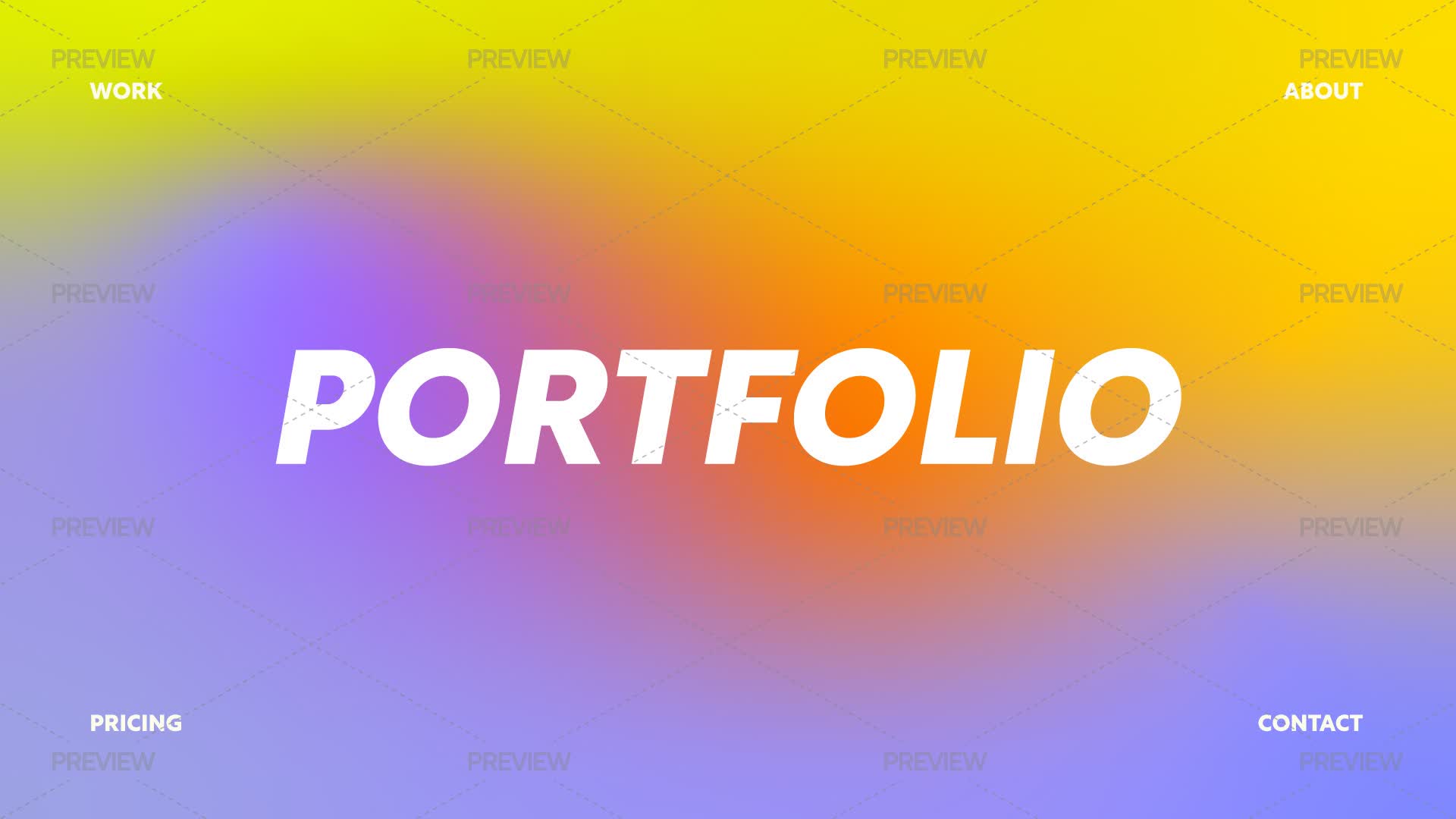 Abstract Gradient Portfolio Template by stasylionet - Graphics | Motion ...