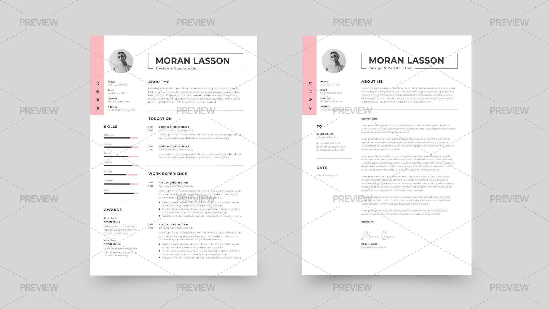 CV Resume Template - Graphics | Motion Array