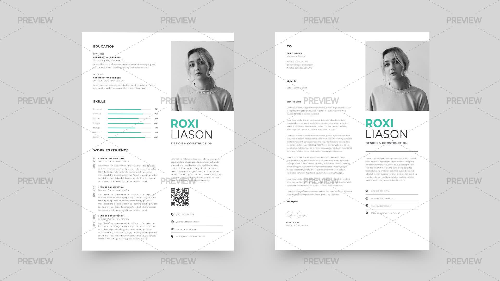 CV Resume Template - Graphics | Motion Array