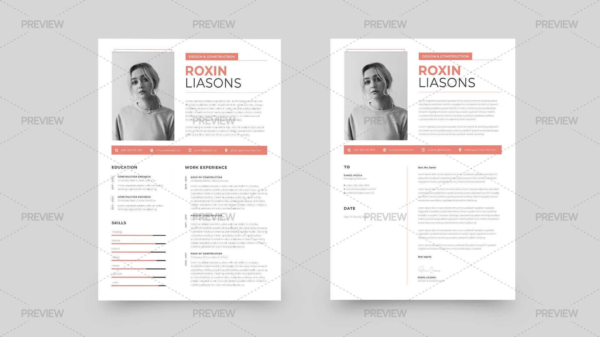 CV Resume Template - Graphics | Motion Array