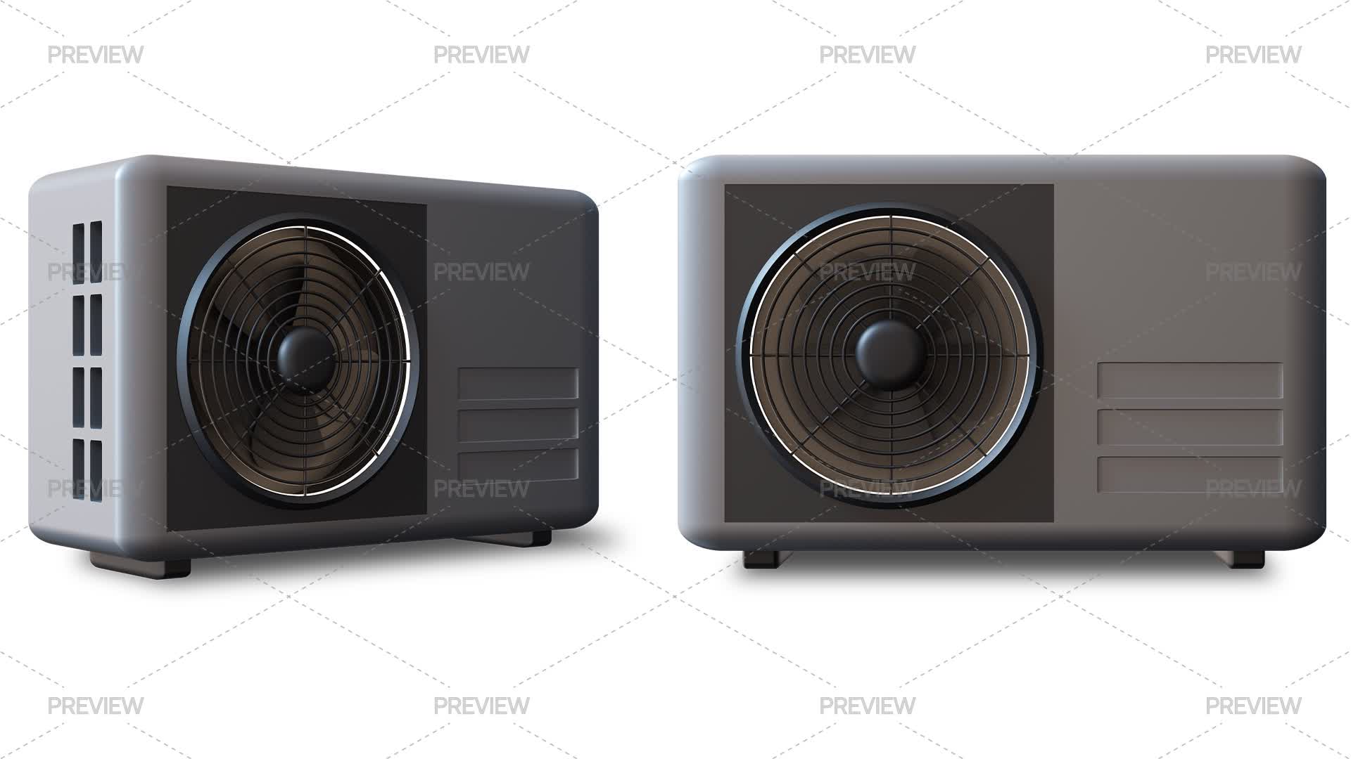Outdoor Unit Array Air Conditioner Outdoor Units by Creativebird - Graphics | Motion Array