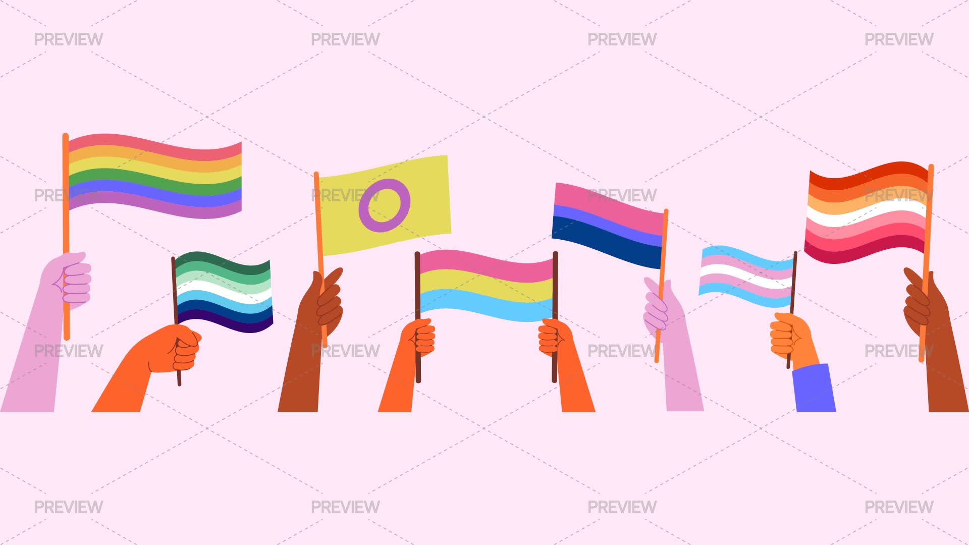 Hands Holding LGBTQ Pride Flags Graphics Motion Array hands-holding-lgbtq-pride-flags-graphics-motion-array