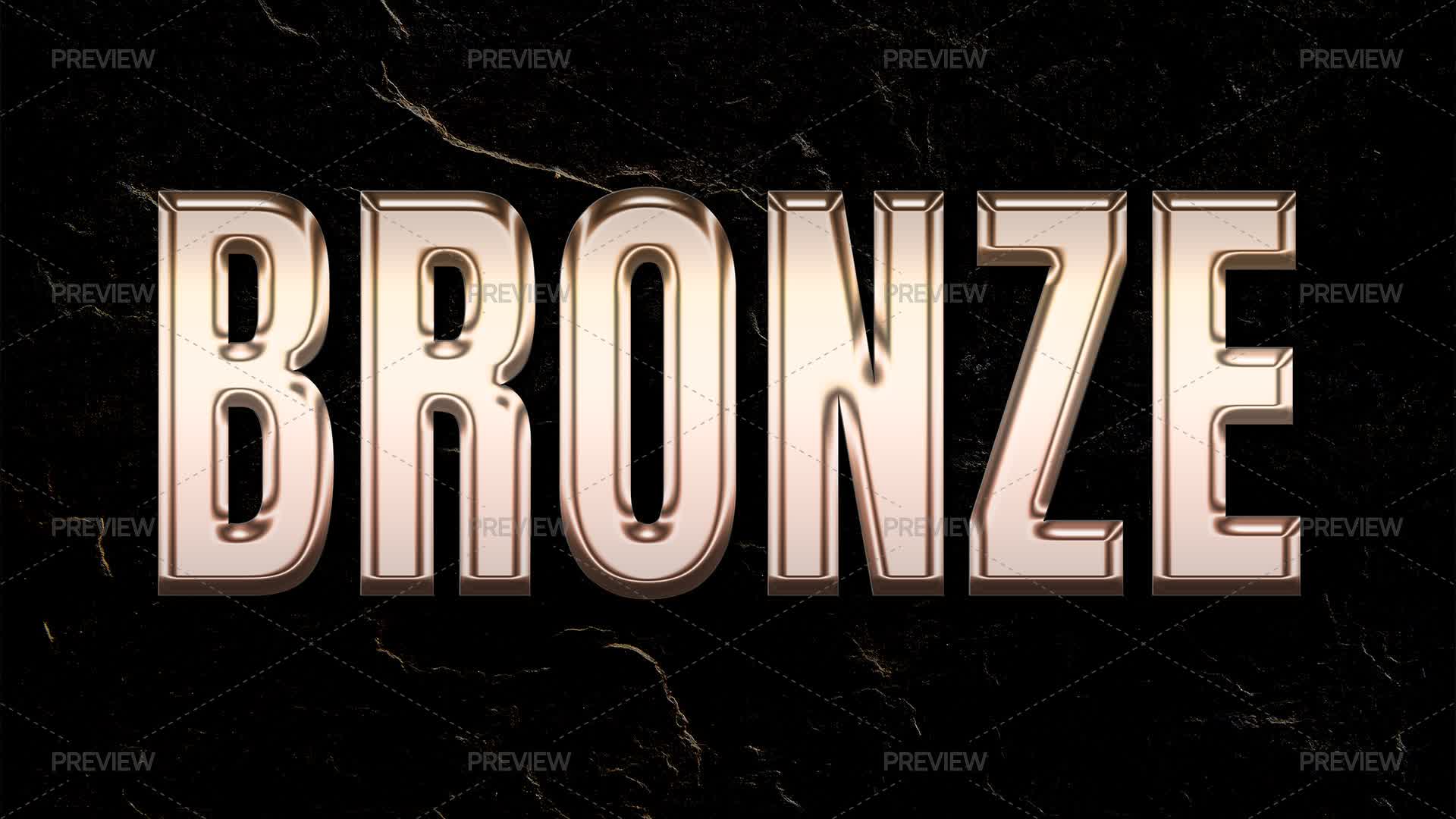 Bonz Lettering Bronze Text Effect by IconsX - Graphics | Motion Array