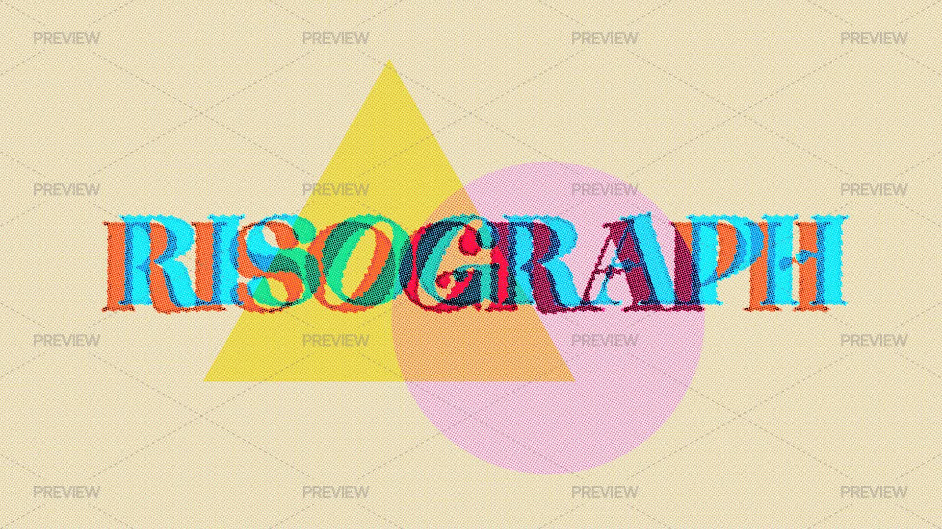 Screen Print Text Effect by Studio Dusk - Graphics | Motion Array