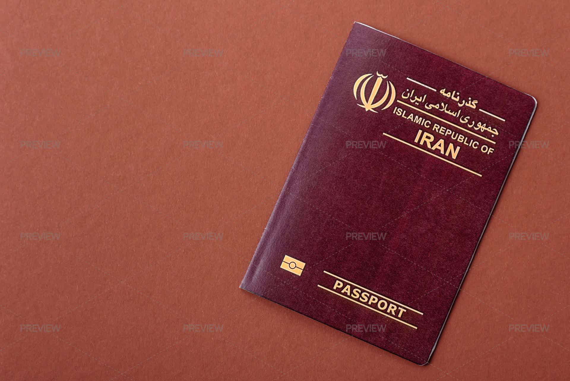 Iran Passport For Travelling, Flying And Doing Business - Stock Photos ...