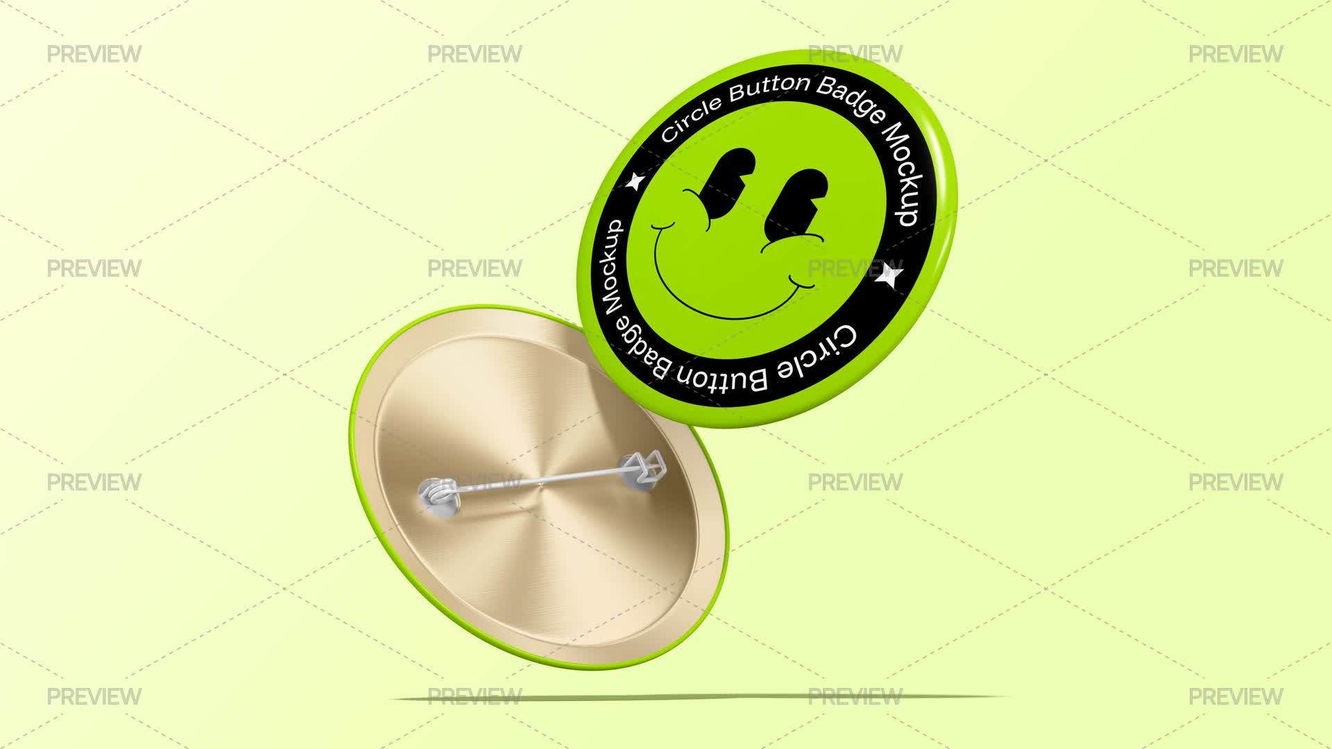Floating Badge Floating Button Badges Mockup Front View by RizkyAudymas - Graphics ...