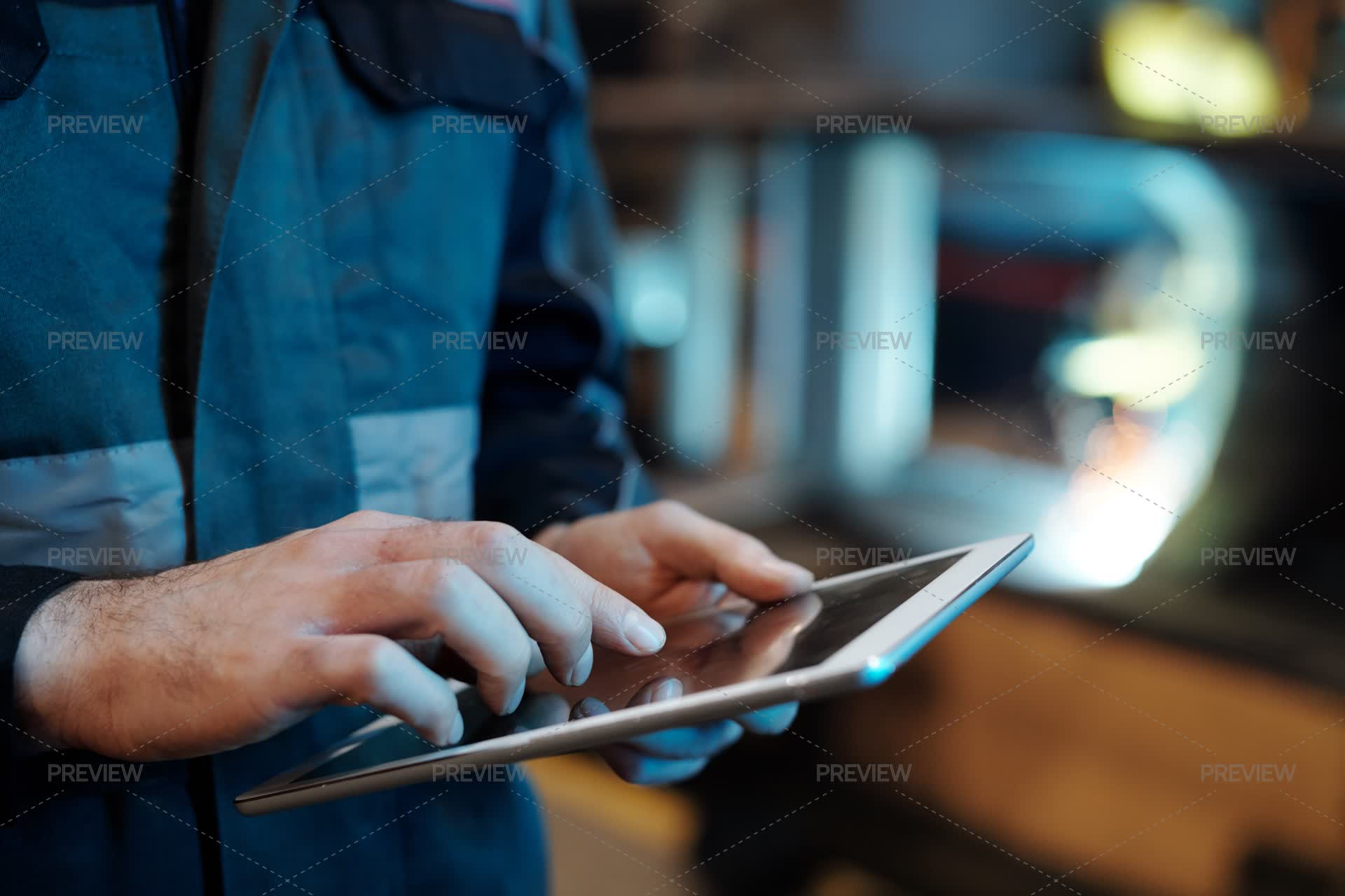 Engineer Using Modern Device by Pressmaster - Stock Photos | Motion Array