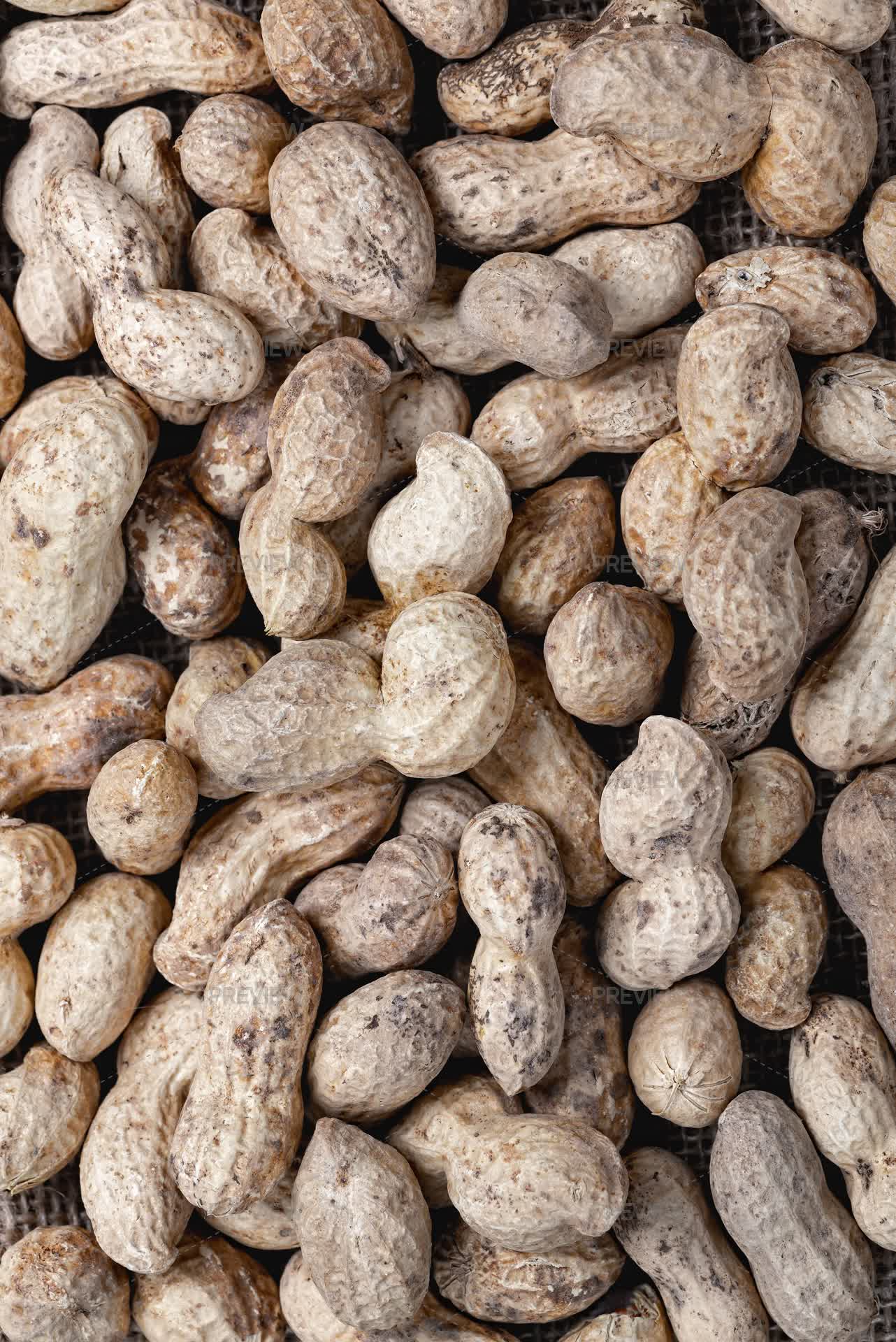 Organic Peanuts In Shell. Heap Of Peanut - Stock Photos | Motion Array