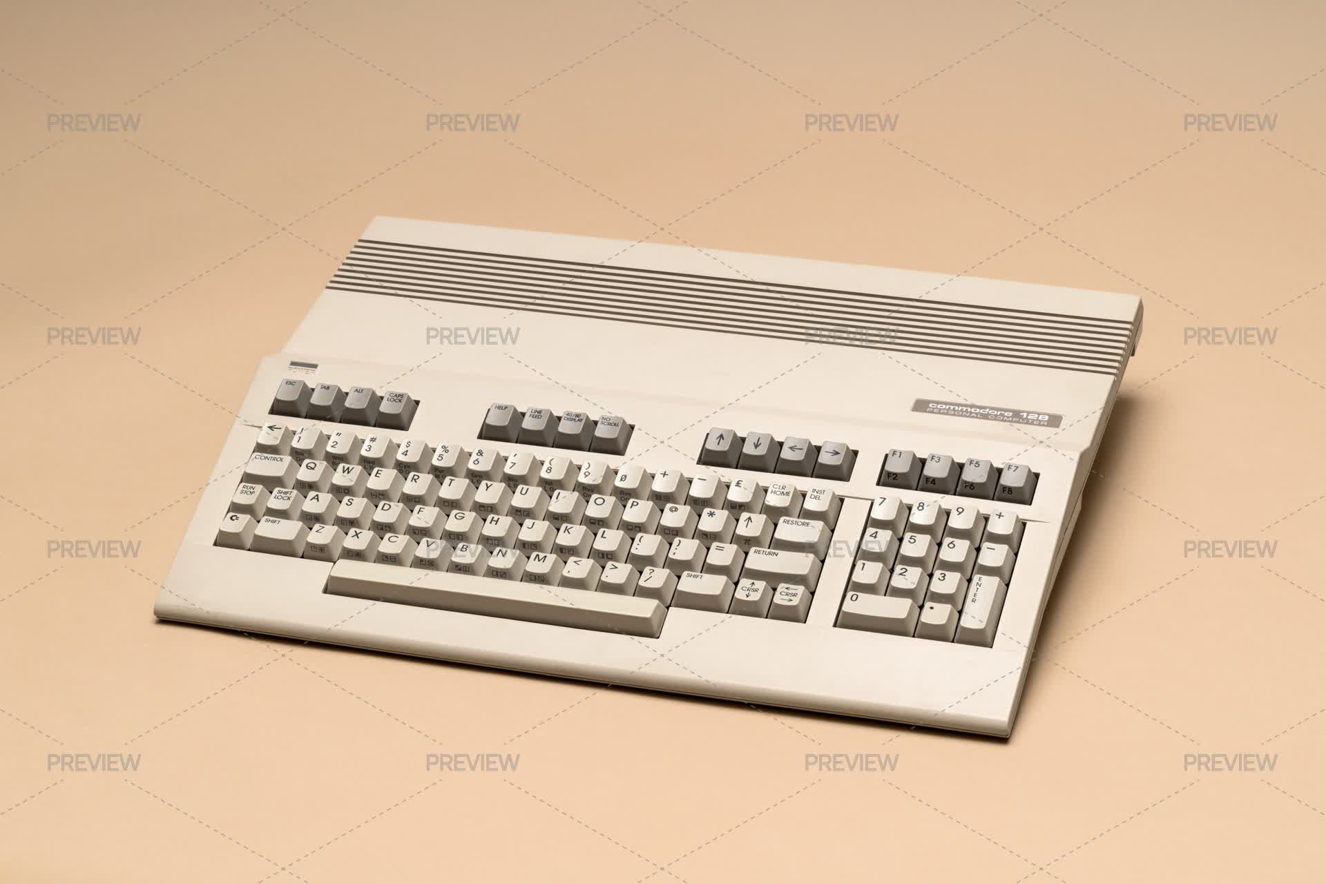 Commodore 128 Personal Computer, From 1985 by Photology80 - Stock ...