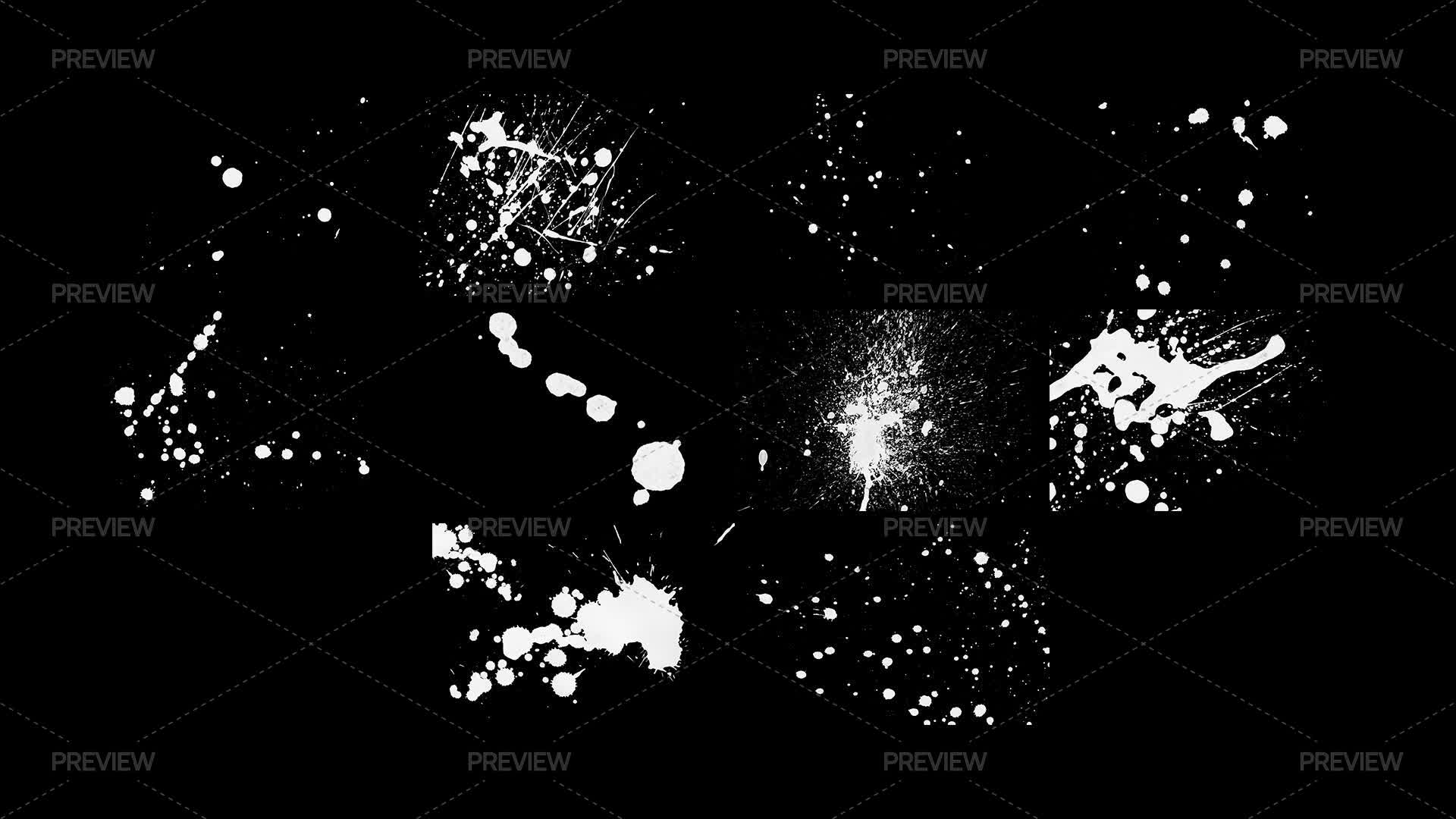 Motion Splatter Ink Splatter Overlays by Pitchlook - Graphics | Motion Array