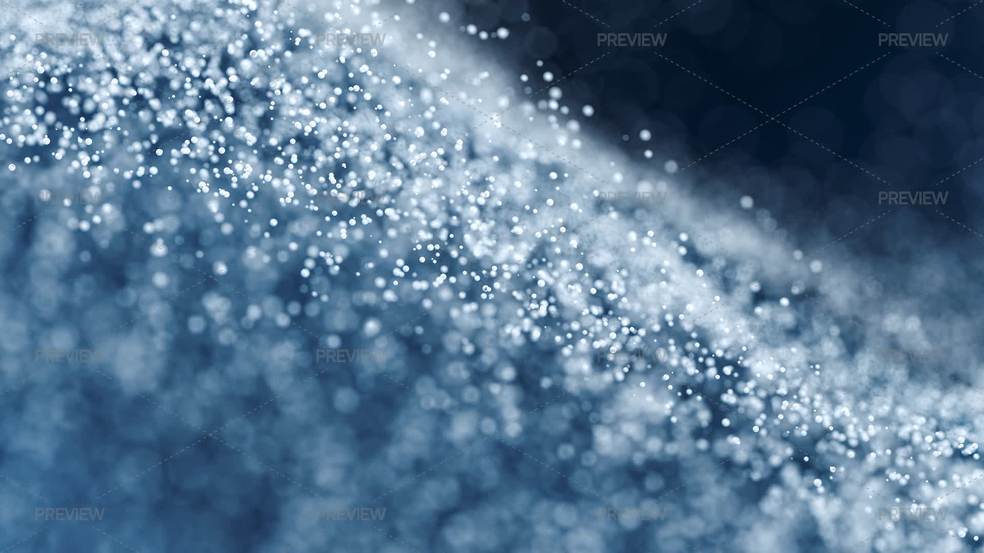 White Flowing Particles - Graphics | Motion Array