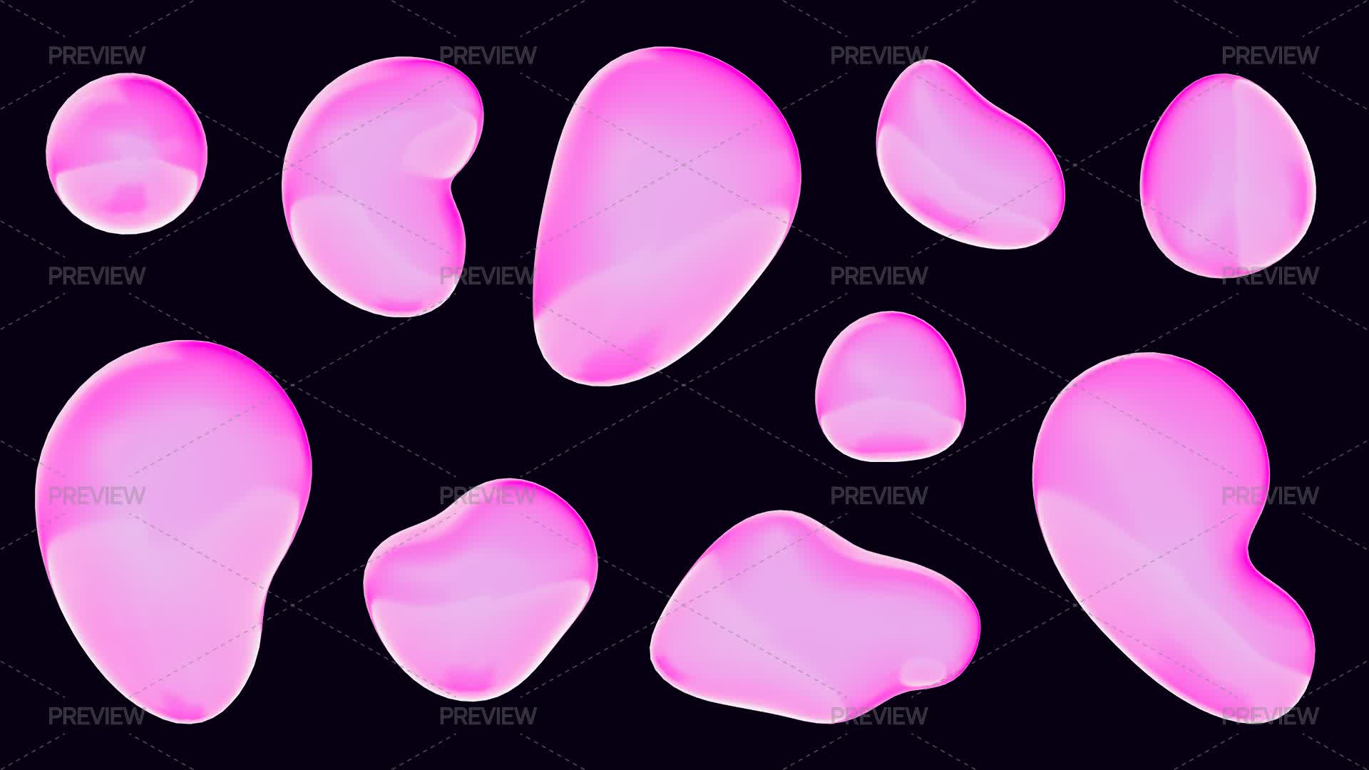 Pink Shaps Pink Abstract Shapes - Graphics | Motion Array