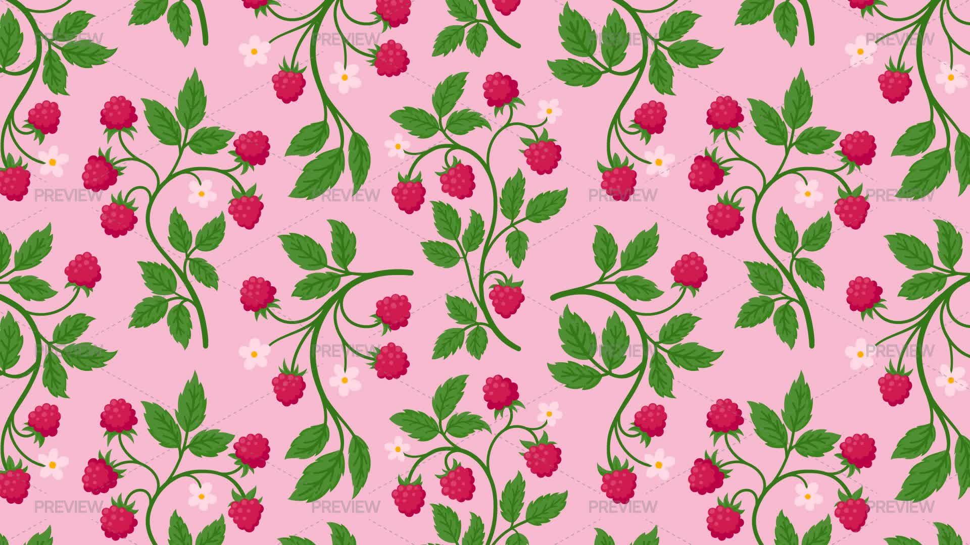 Raspberry Pi Pattern Raspberry Seamless Pattern - Graphics | Motion Array
