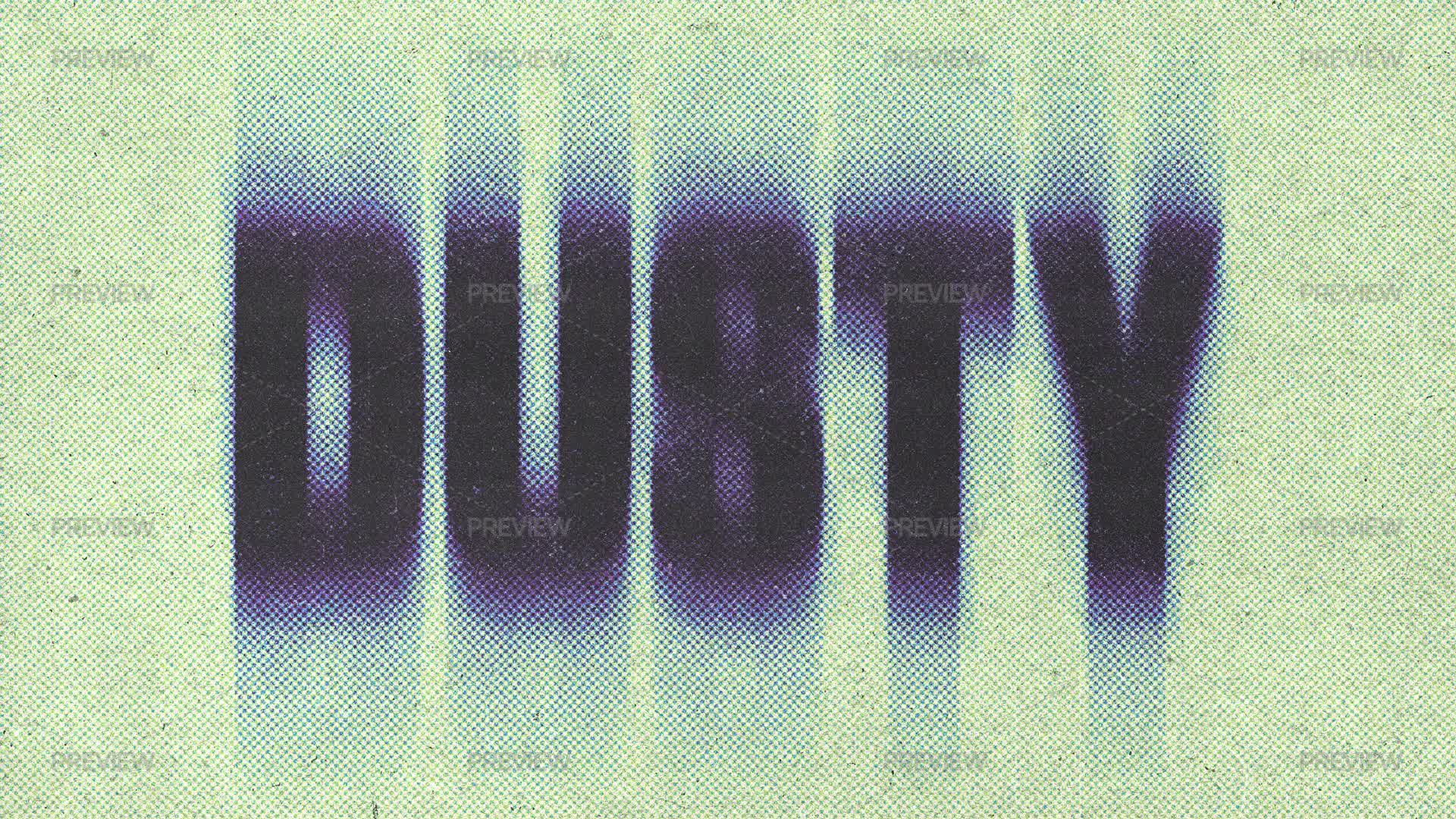 Distorted Halftone Text Effect by Ibragimov - Graphics | Motion Array