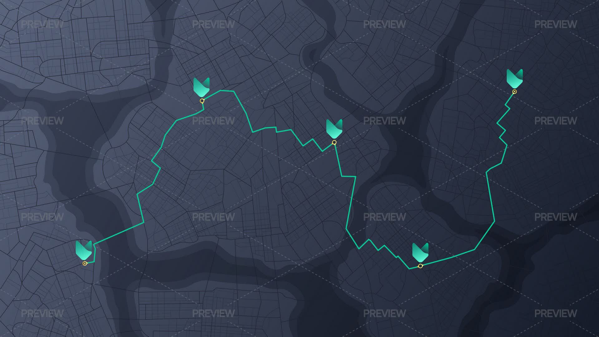 Route Web Graphics GPS Navigation Route by Aqi49 - Graphics | Motion Array