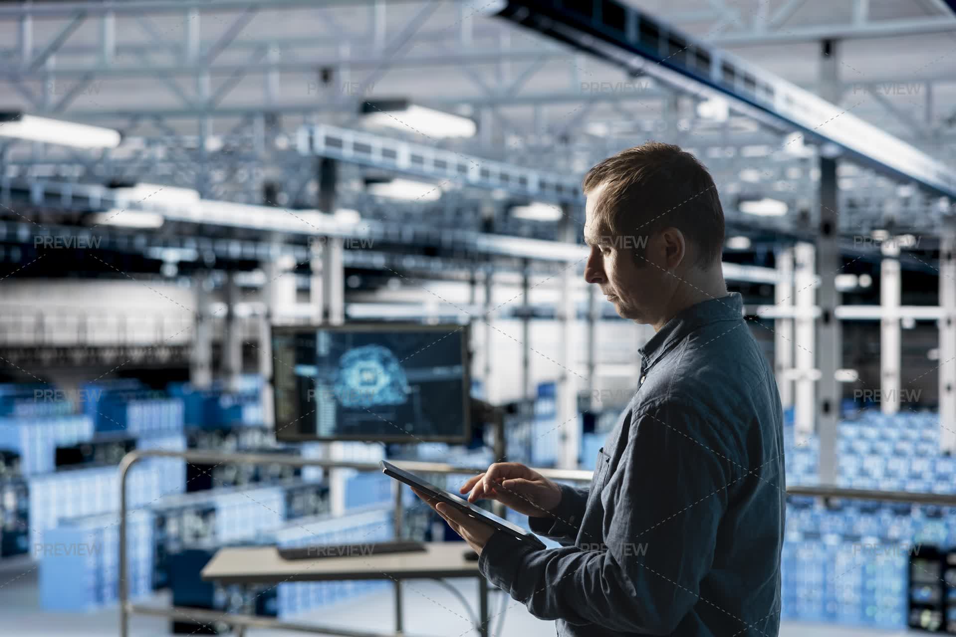 Reconfiguring Engineer In Data Center Reconfiguring Facility For Optimized AI Data ...