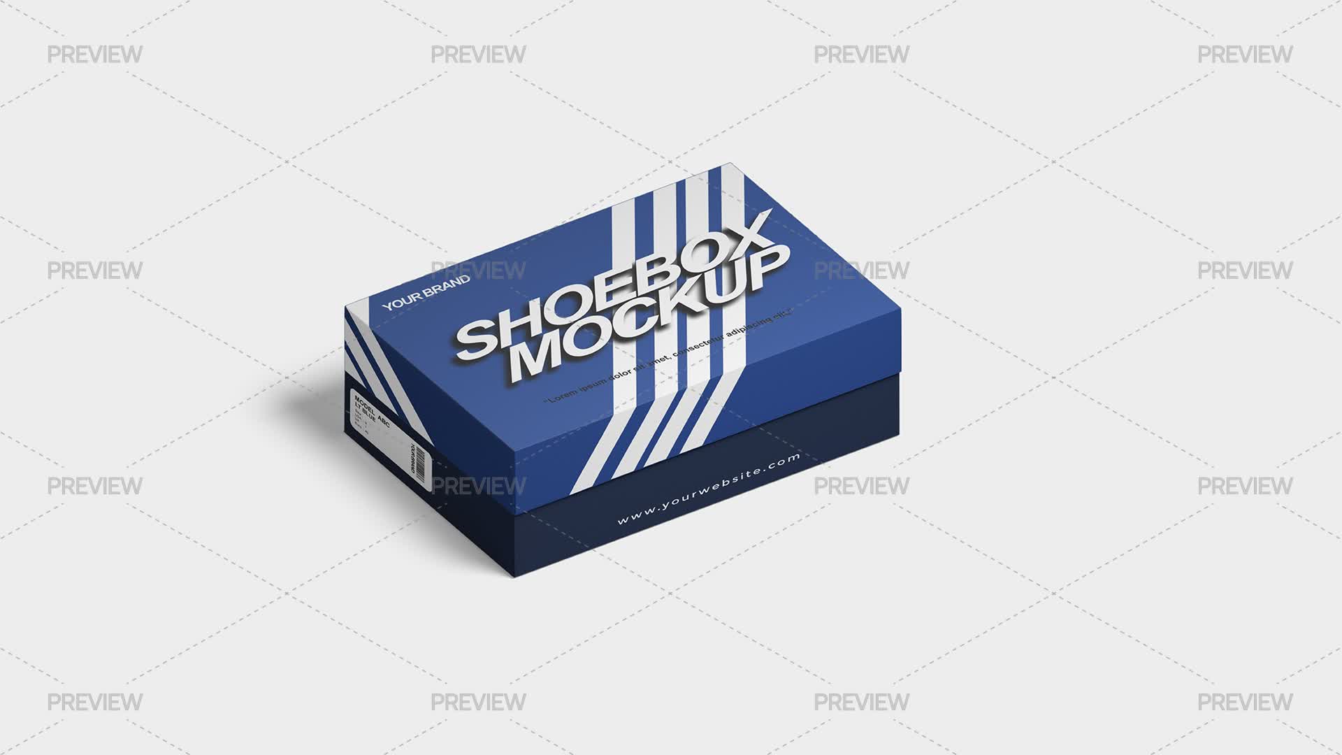 Shoebox Packaging Mockup - Graphics | Motion Array