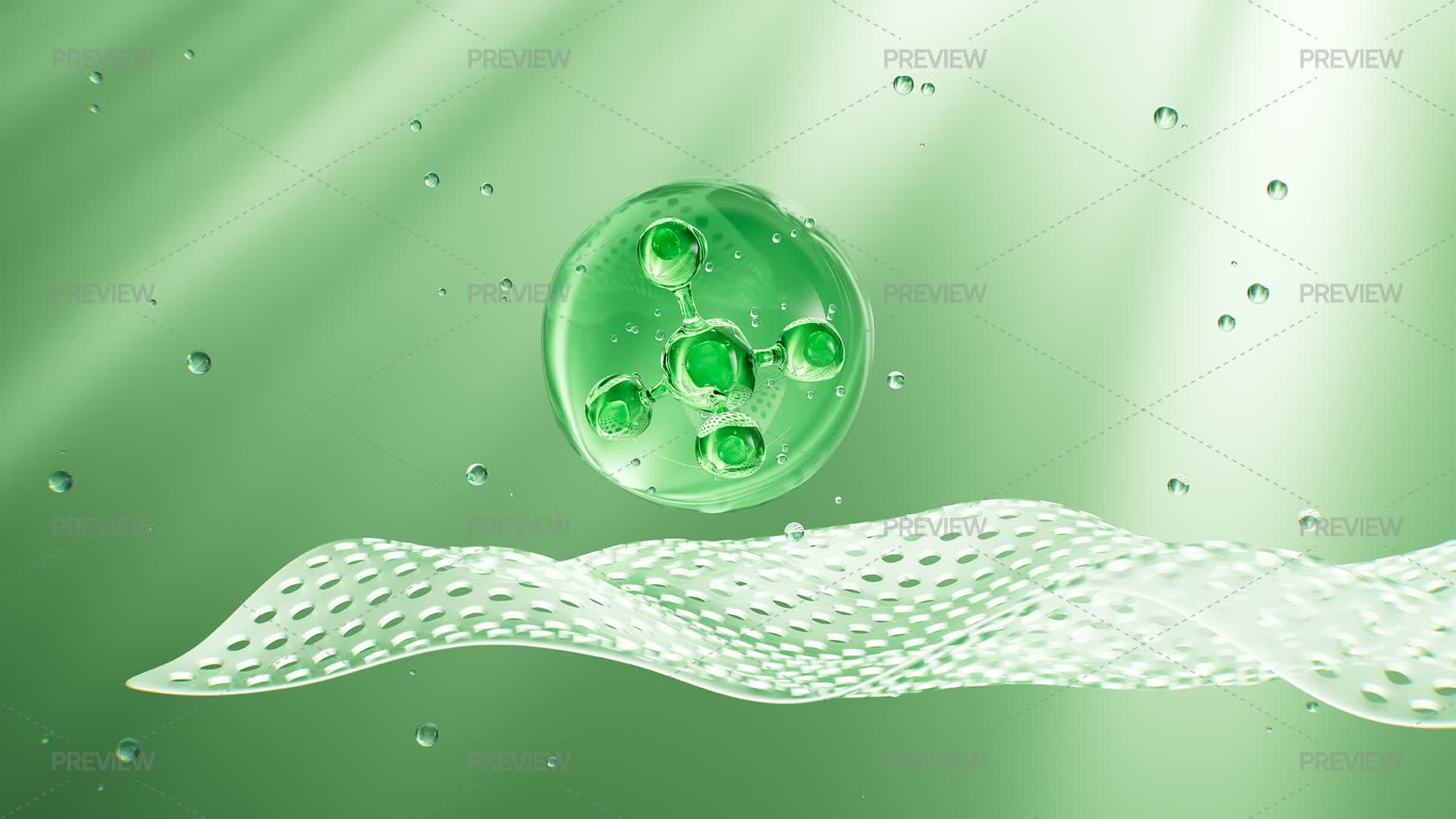 Breathable Graphis Glass Molecules And Bubbles On A Breathable Mattress - Graphics ...