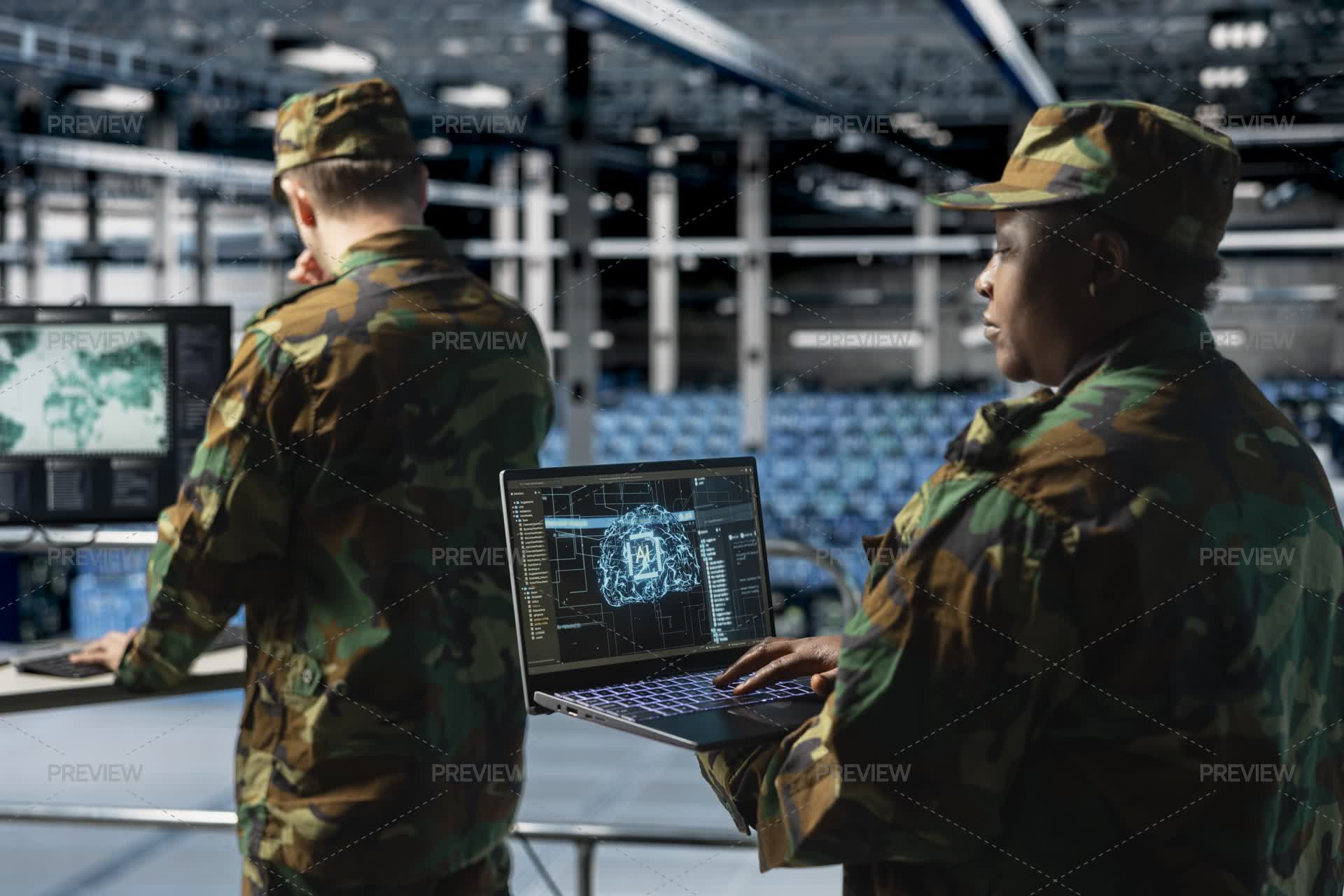 Soldier Monitor System Soldier Monitoring AI Assisted Defense Systems In Military Data Command ...