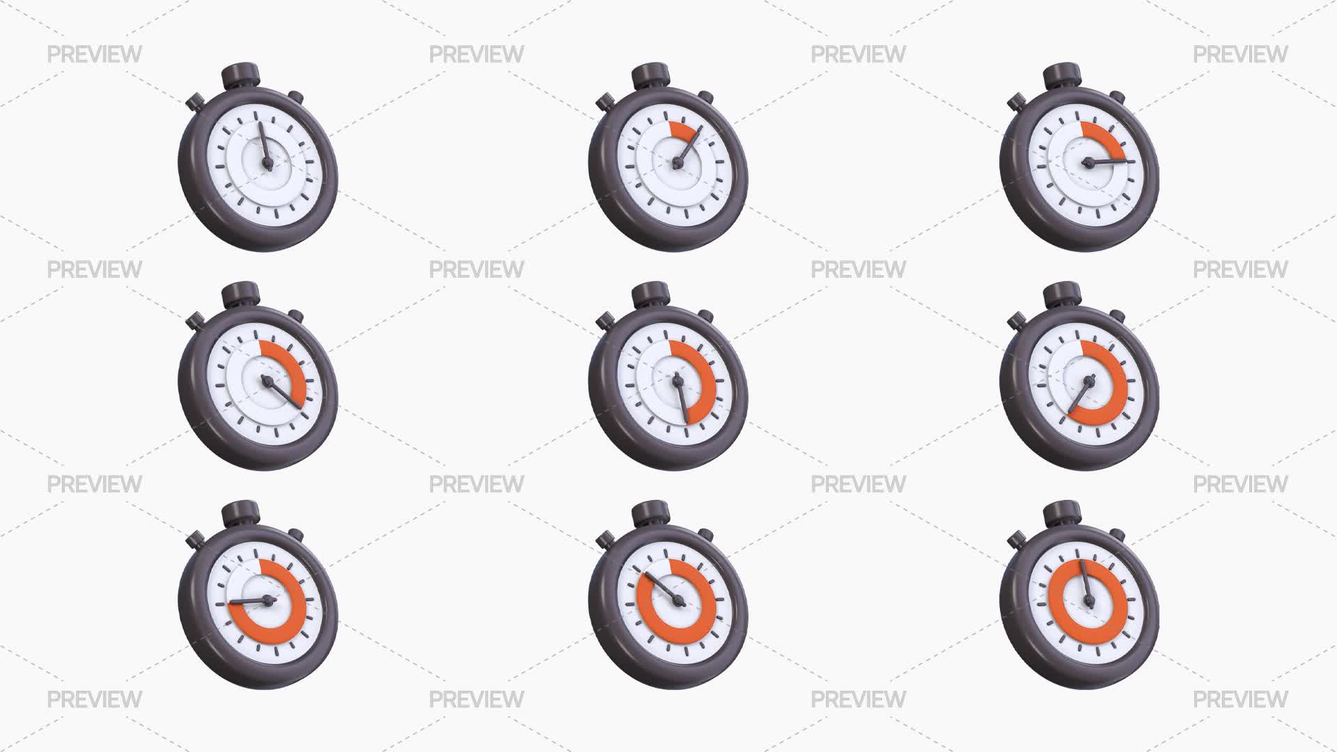 Timer Wheel Array Timer Elements by Nika Ray - Graphics | Motion Array
