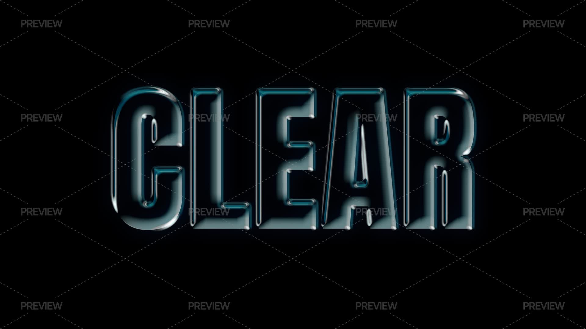 Clear Window Text Clear Glass Text Effect by IconsX - Graphics | Motion Array