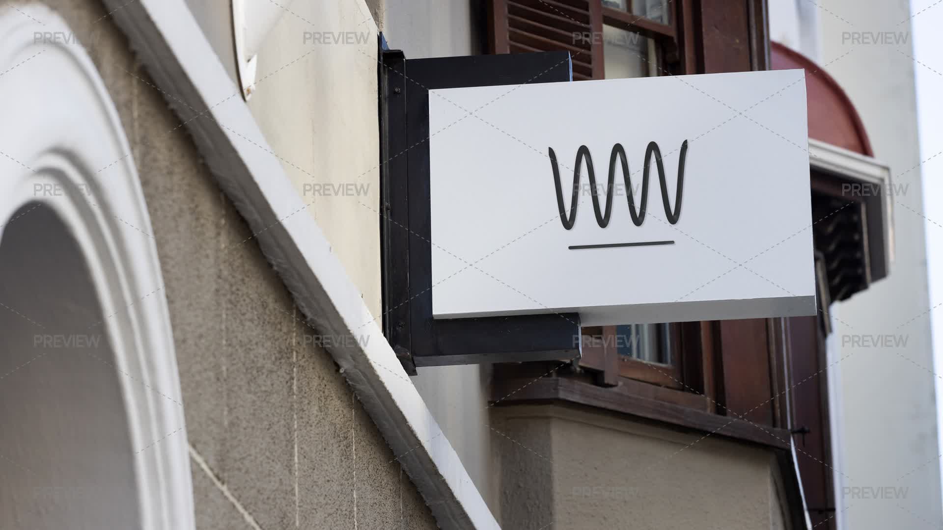 High Resolution Storefront Sign Storefront Sign Mockup by Wavebreak Media - Graphics | Motion Array