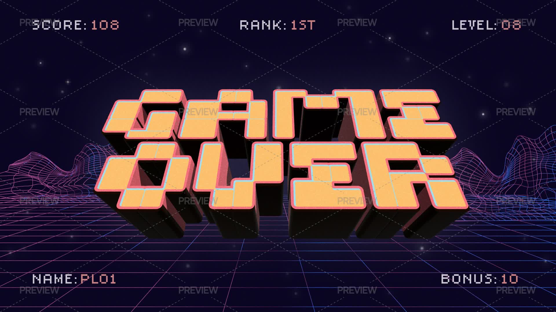 Gaming Text Screen Retro Gaming Text Effect by Wavebreak Media - Graphics | Motion Array