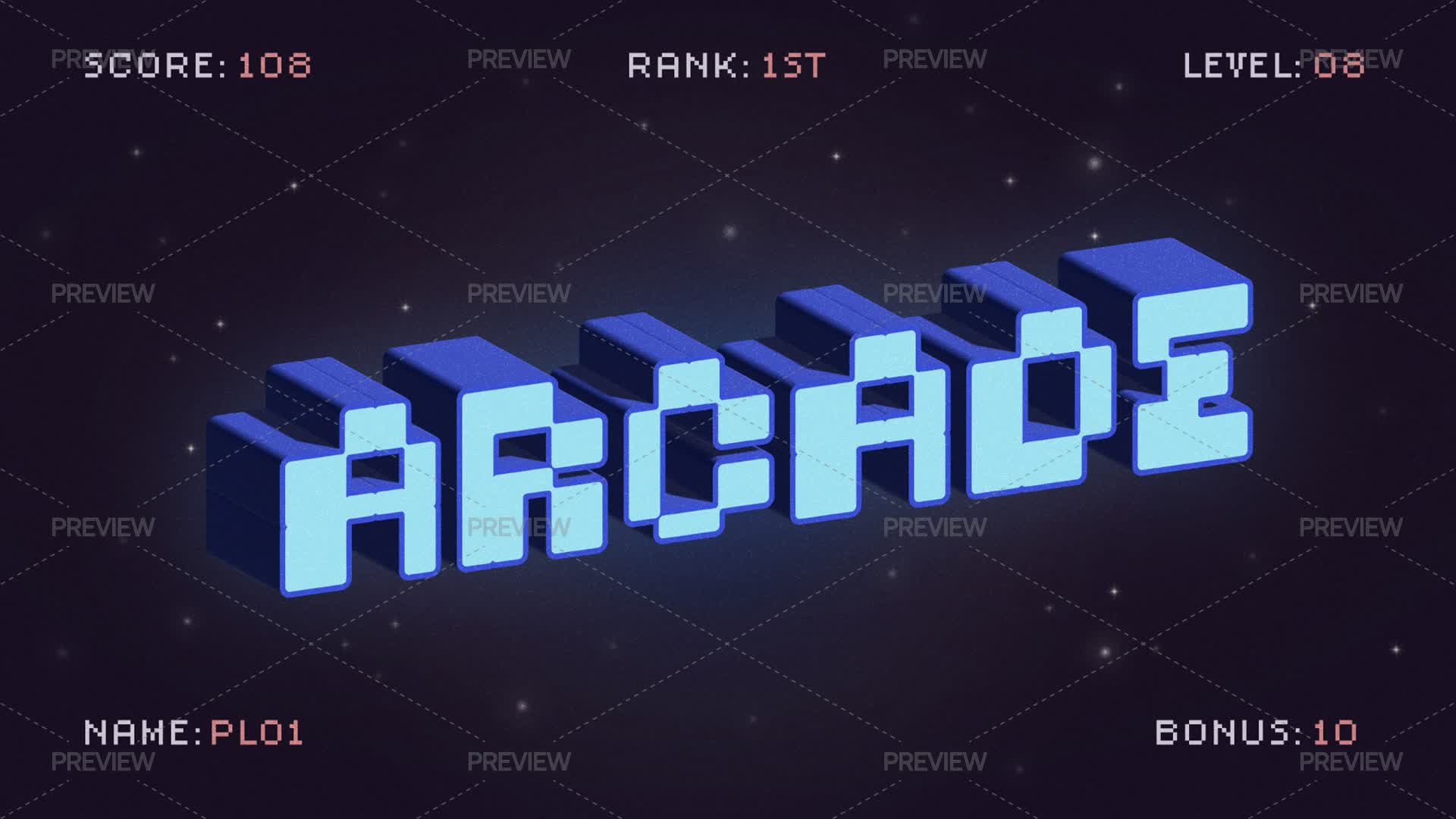 Arcade Text Effect - Graphics | Motion Array